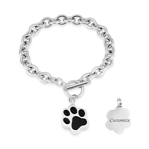 pulsera cenizas mascotas personalizable