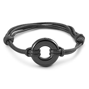 pulsera para cenizas círculo negro